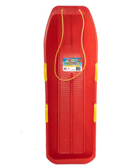 Snow Works 47" Toboggan Lifetime Sled: Durable High-Density Plastic Sleds for Adults, Kids, and Teens 2 Person Snow Sleds for Kids and Adults W/Handles and Pull Rope