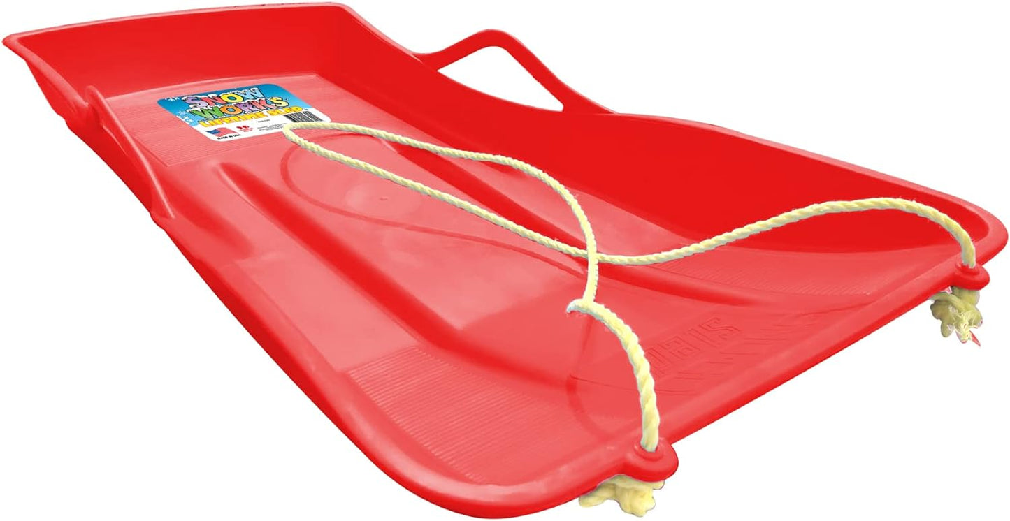 Snow Works Lifetime SNO-GO 26" Downhill Single Rider Snow Sled for Kids and Adults