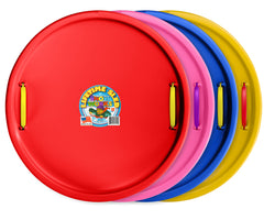 Red round snow saucer sled