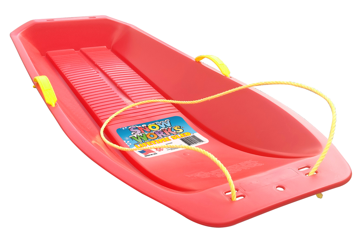 Snow Works Targa sled in Red
